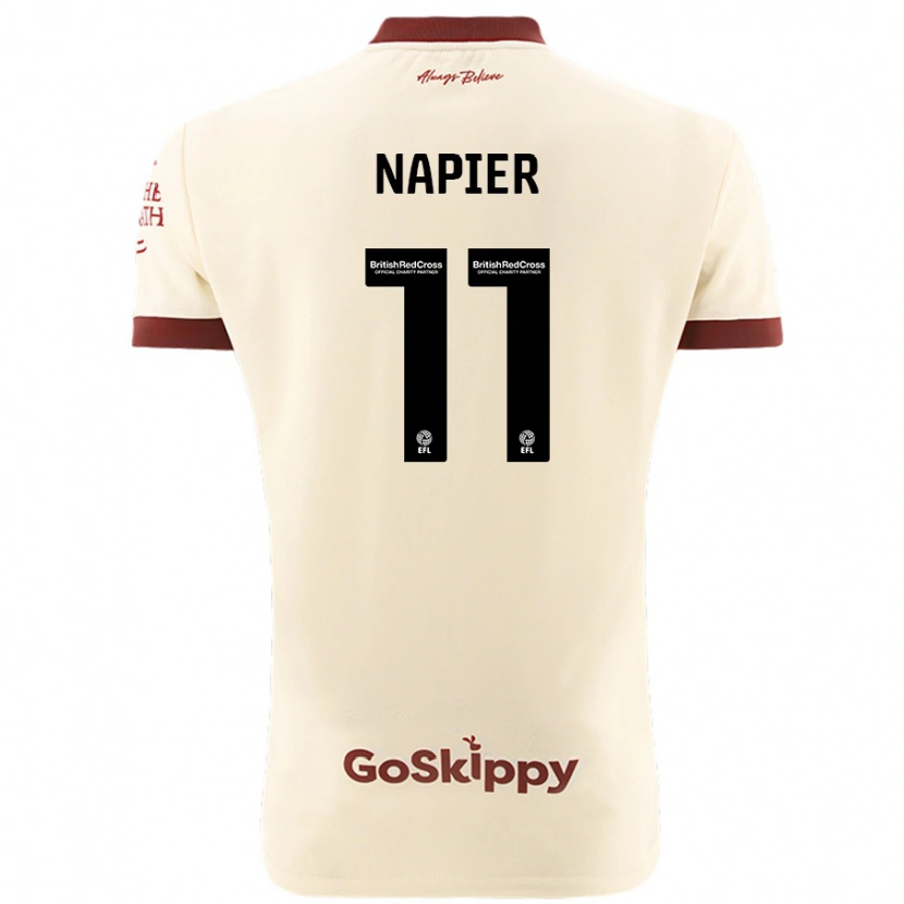 Danxen Kinder Jamie-Lee Napier #11 Cremeweiß Auswärtstrikot Trikot 2024/25 T-Shirt Schweiz