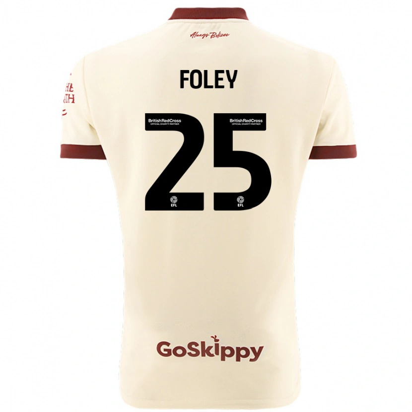 Danxen Kinder Erin Foley #25 Cremeweiß Auswärtstrikot Trikot 2024/25 T-Shirt Schweiz