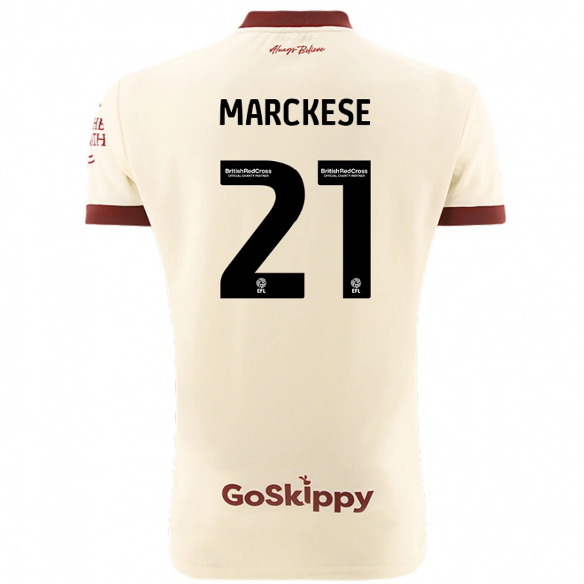 Danxen Kinder Kaylan Marckese #21 Cremeweiß Auswärtstrikot Trikot 2024/25 T-Shirt Schweiz