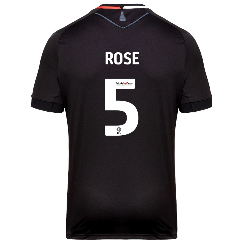 Danxen Kinder Michael Rose #5 Schwarz Auswärtstrikot Trikot 2024/25 T-Shirt Schweiz