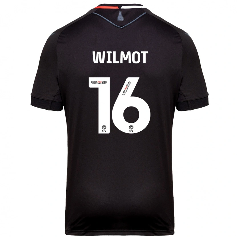 Danxen Kinder Ben Wilmot #16 Schwarz Auswärtstrikot Trikot 2024/25 T-Shirt Schweiz