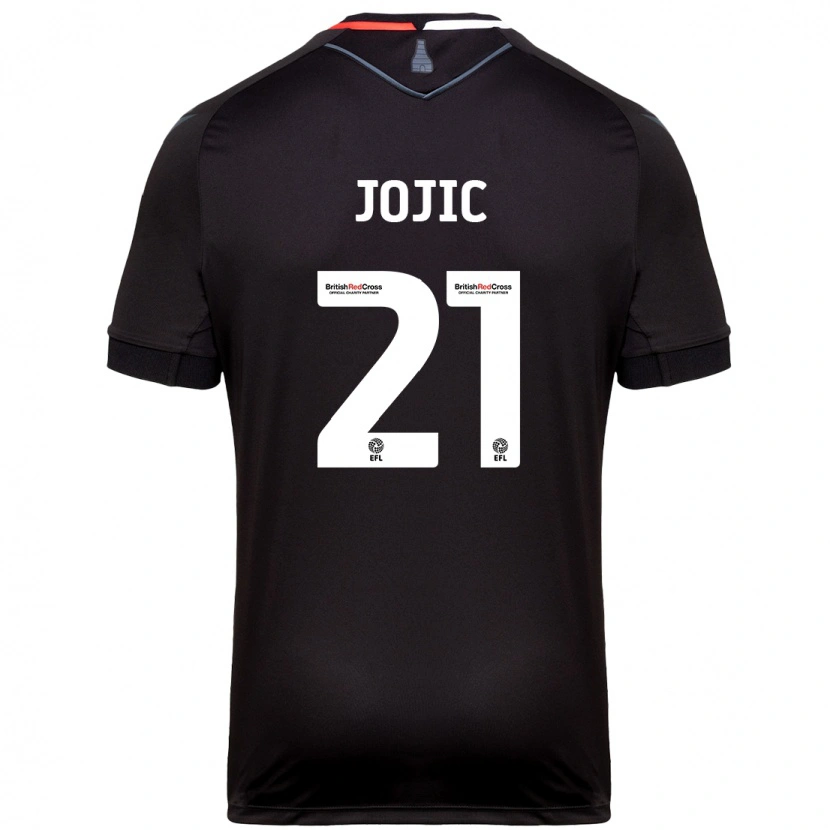 Danxen Kinder Nikola Jojic #21 Schwarz Auswärtstrikot Trikot 2024/25 T-Shirt Schweiz