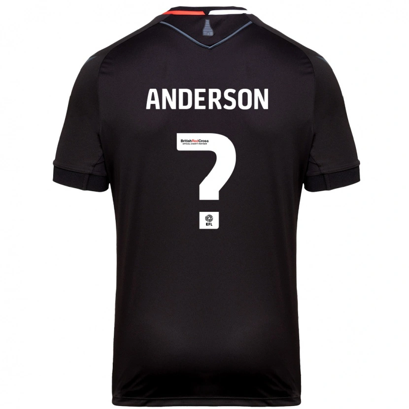 Danxen Kinder Freddie Anderson #0 Schwarz Auswärtstrikot Trikot 2024/25 T-Shirt Schweiz