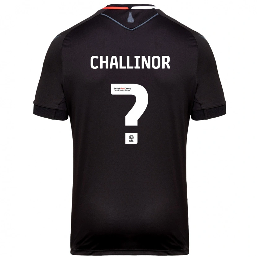 Danxen Kinder Oliver Challinor #0 Schwarz Auswärtstrikot Trikot 2024/25 T-Shirt Schweiz