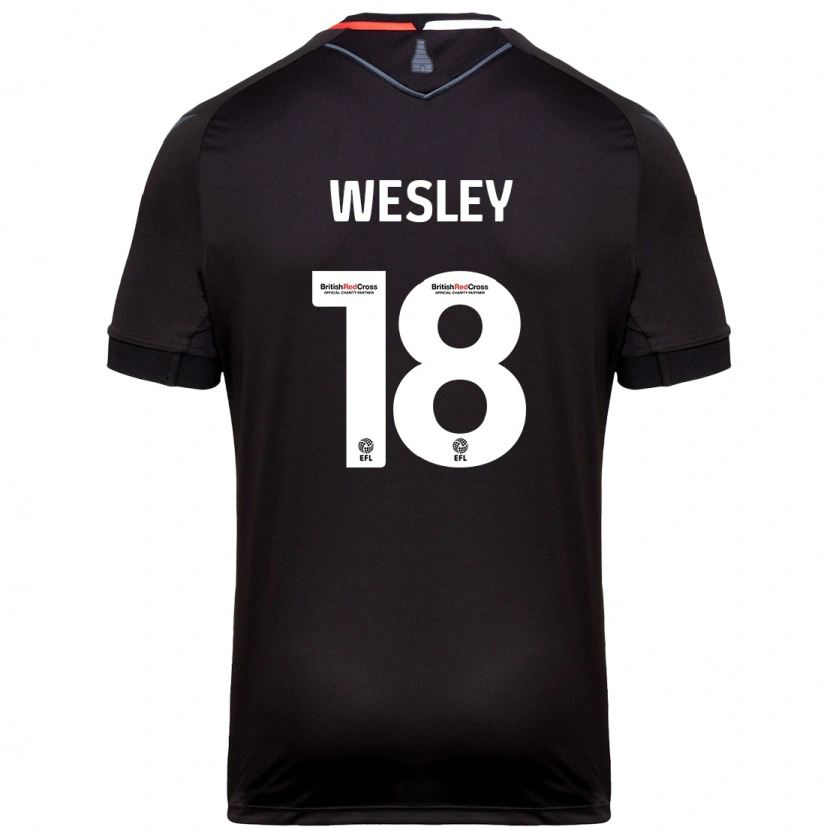 Danxen Kinder Wesley Moraes #18 Schwarz Auswärtstrikot Trikot 2024/25 T-Shirt Schweiz