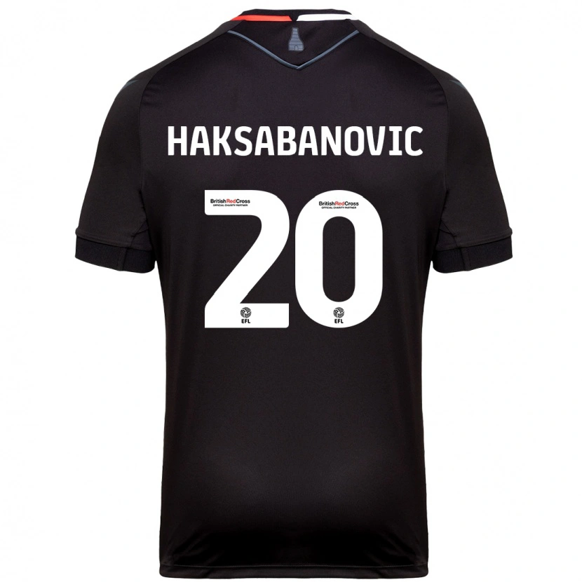 Danxen Kinder Sead Hakšabanović #20 Schwarz Auswärtstrikot Trikot 2024/25 T-Shirt Schweiz