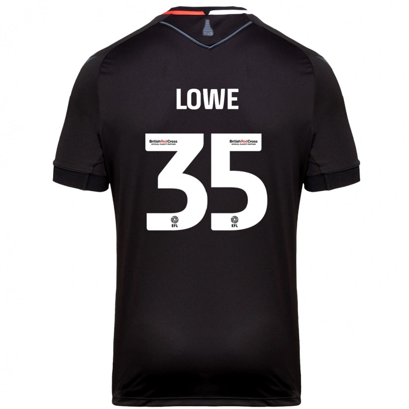 Danxen Kinder Nathan Lowe #35 Schwarz Auswärtstrikot Trikot 2024/25 T-Shirt Schweiz