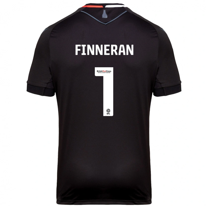 Danxen Kinder Ellie Finneran #1 Schwarz Auswärtstrikot Trikot 2024/25 T-Shirt Schweiz