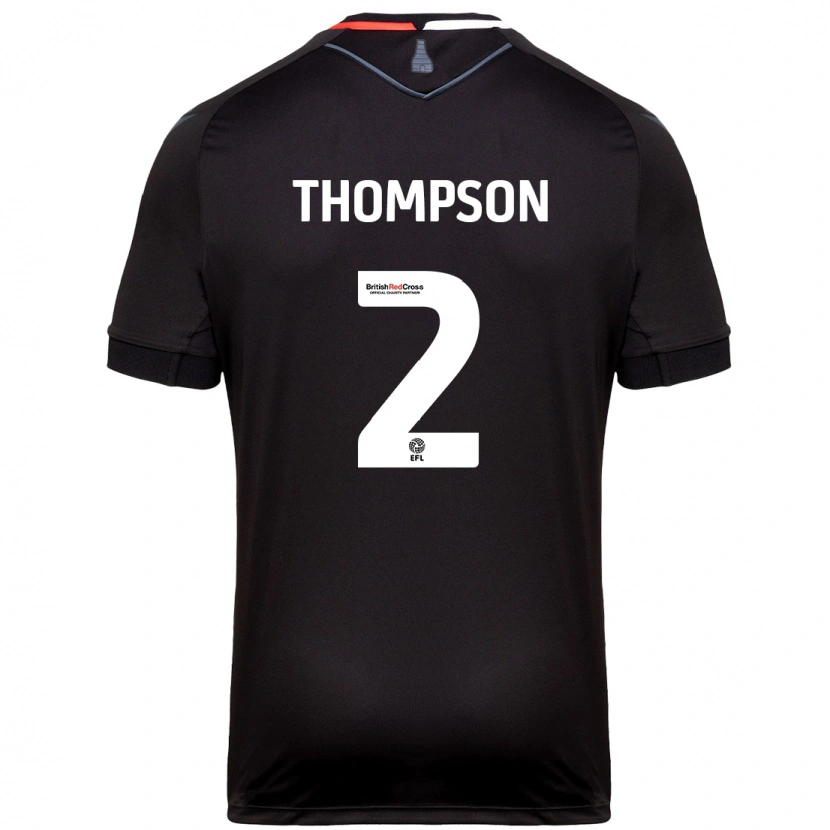 Danxen Kinder Sophie Thompson #2 Schwarz Auswärtstrikot Trikot 2024/25 T-Shirt Schweiz