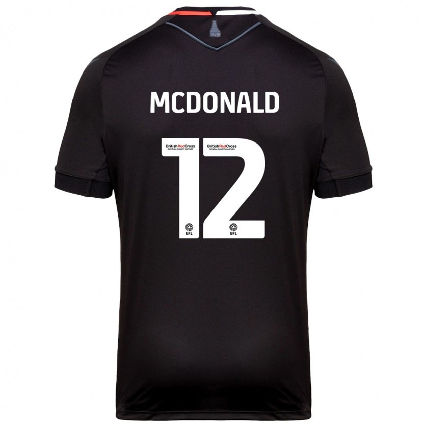 Danxen Kinder Kayleigh Mcdonald #12 Schwarz Auswärtstrikot Trikot 2024/25 T-Shirt Schweiz