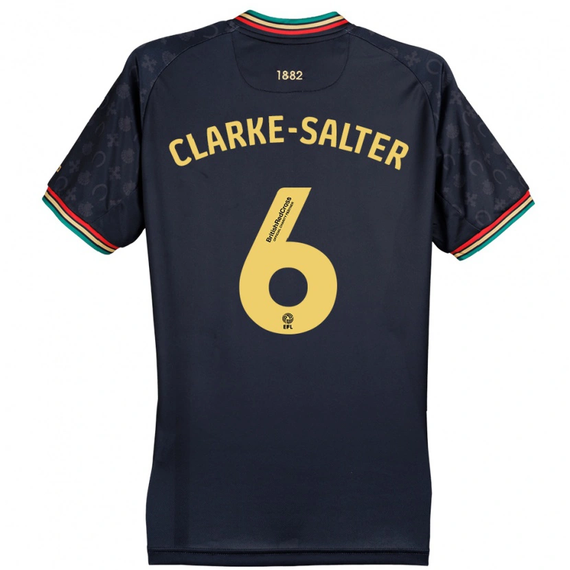 Danxen Kinder Jake Clarke-Salter #6 Dunkelmarineblau Auswärtstrikot Trikot 2024/25 T-Shirt Schweiz