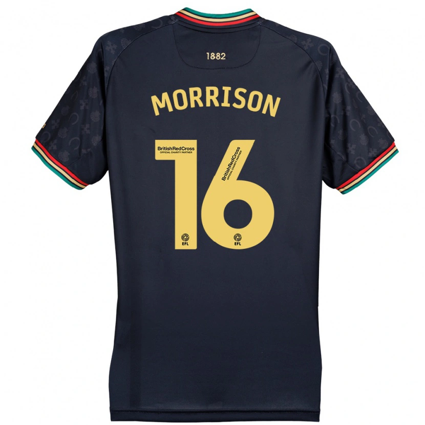 Danxen Kinder Liam Morrison #16 Dunkelmarineblau Auswärtstrikot Trikot 2024/25 T-Shirt Schweiz