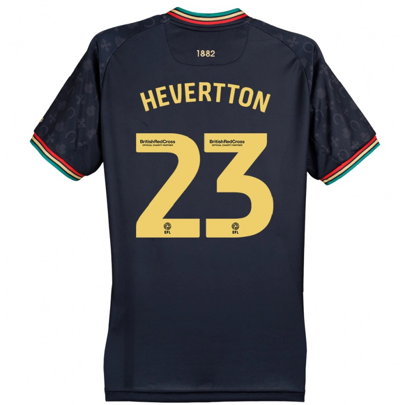 Danxen Kinder Hevertton #23 Dunkelmarineblau Auswärtstrikot Trikot 2024/25 T-Shirt Schweiz