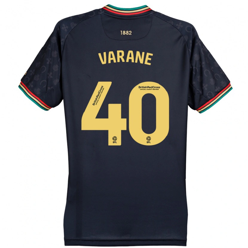 Danxen Kinder Jonathan Varane #40 Dunkelmarineblau Auswärtstrikot Trikot 2024/25 T-Shirt Schweiz