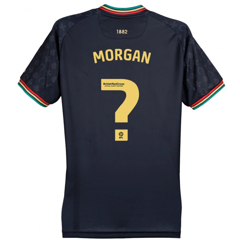 Danxen Kinder Kieran Morgan #0 Dunkelmarineblau Auswärtstrikot Trikot 2024/25 T-Shirt Schweiz