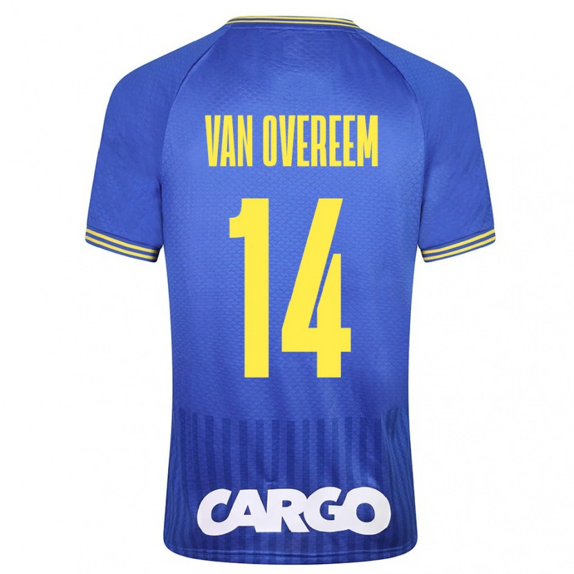 Danxen Kinder Joris Van Overeem #14 Weiß Auswärtstrikot Trikot 2024/25 T-Shirt Schweiz