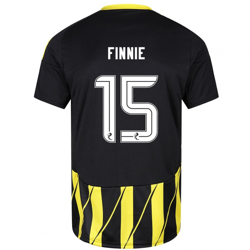 Danxen Kinder Maddison Finnie #15 Schwarz Gelb Auswärtstrikot Trikot 2024/25 T-Shirt Schweiz