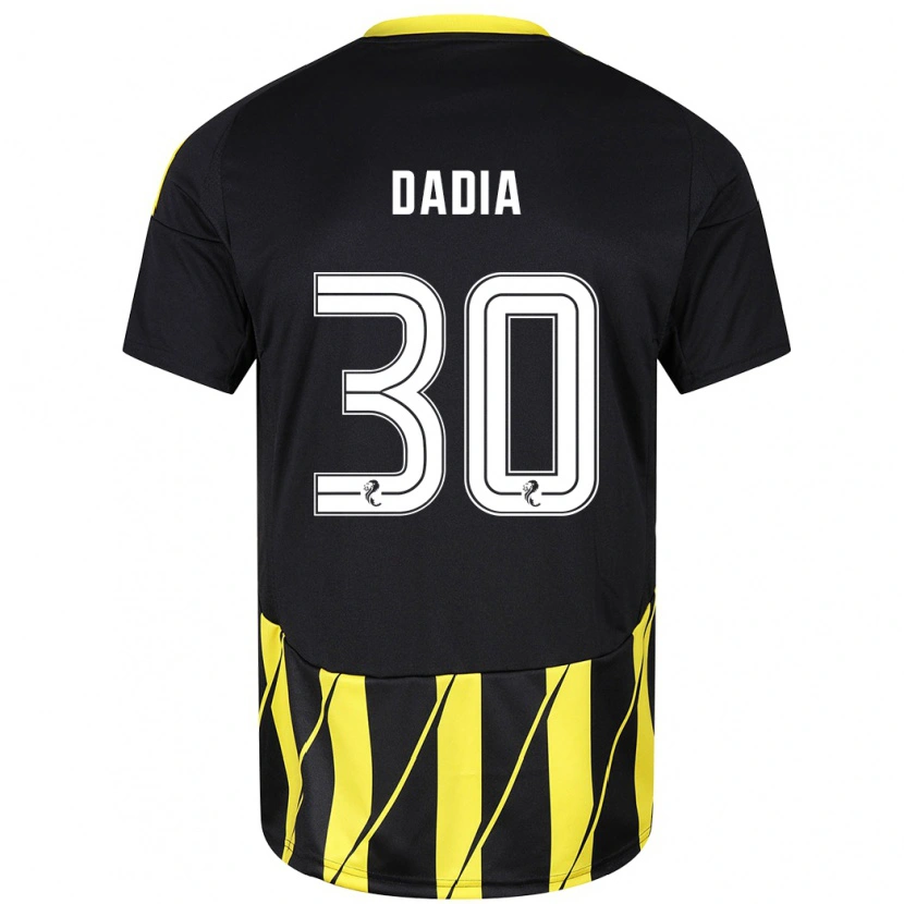 Danxen Kinder Or Dadia #30 Schwarz Gelb Auswärtstrikot Trikot 2024/25 T-Shirt Schweiz