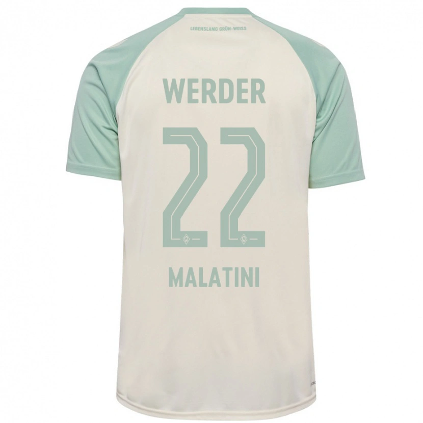 Danxen Kinder Julián Malatini #22 Cremeweiß Hellgrün Auswärtstrikot Trikot 2024/25 T-Shirt Schweiz