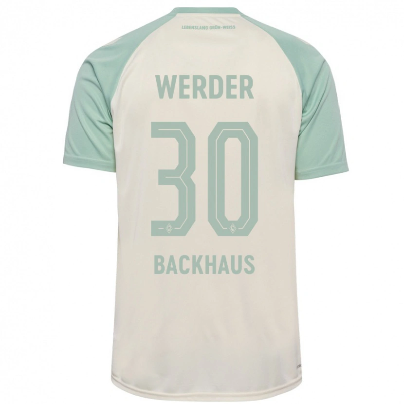 Danxen Kinder Mio Backhaus #30 Cremeweiß Hellgrün Auswärtstrikot Trikot 2024/25 T-Shirt Schweiz