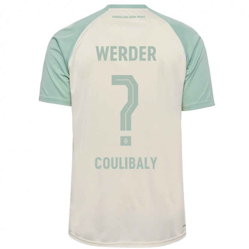 Danxen Kinder Karim Coulibaly #0 Cremeweiß Hellgrün Auswärtstrikot Trikot 2024/25 T-Shirt Schweiz