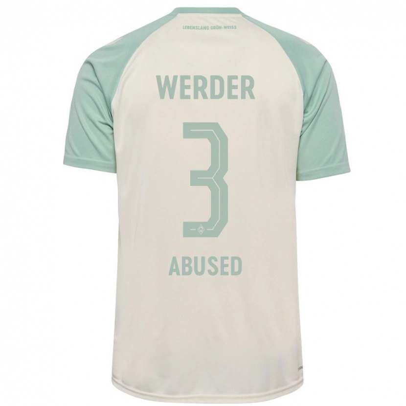 Danxen Kinder Dlges Abused #3 Cremeweiß Hellgrün Auswärtstrikot Trikot 2024/25 T-Shirt Schweiz