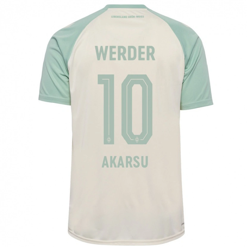 Danxen Kinder Mikail Bura Akarsu #10 Cremeweiß Hellgrün Auswärtstrikot Trikot 2024/25 T-Shirt Schweiz