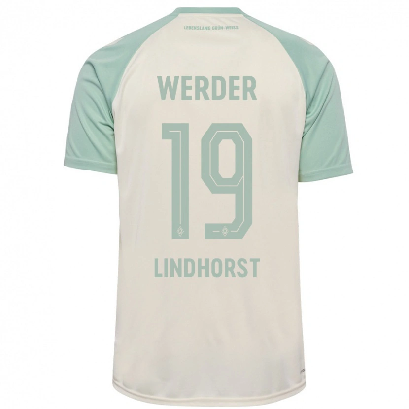 Danxen Kinder Jerrit Lindhorst #19 Cremeweiß Hellgrün Auswärtstrikot Trikot 2024/25 T-Shirt Schweiz