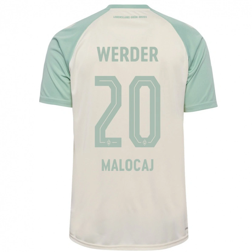 Danxen Kinder Edinjo Malocaj #20 Cremeweiß Hellgrün Auswärtstrikot Trikot 2024/25 T-Shirt Schweiz