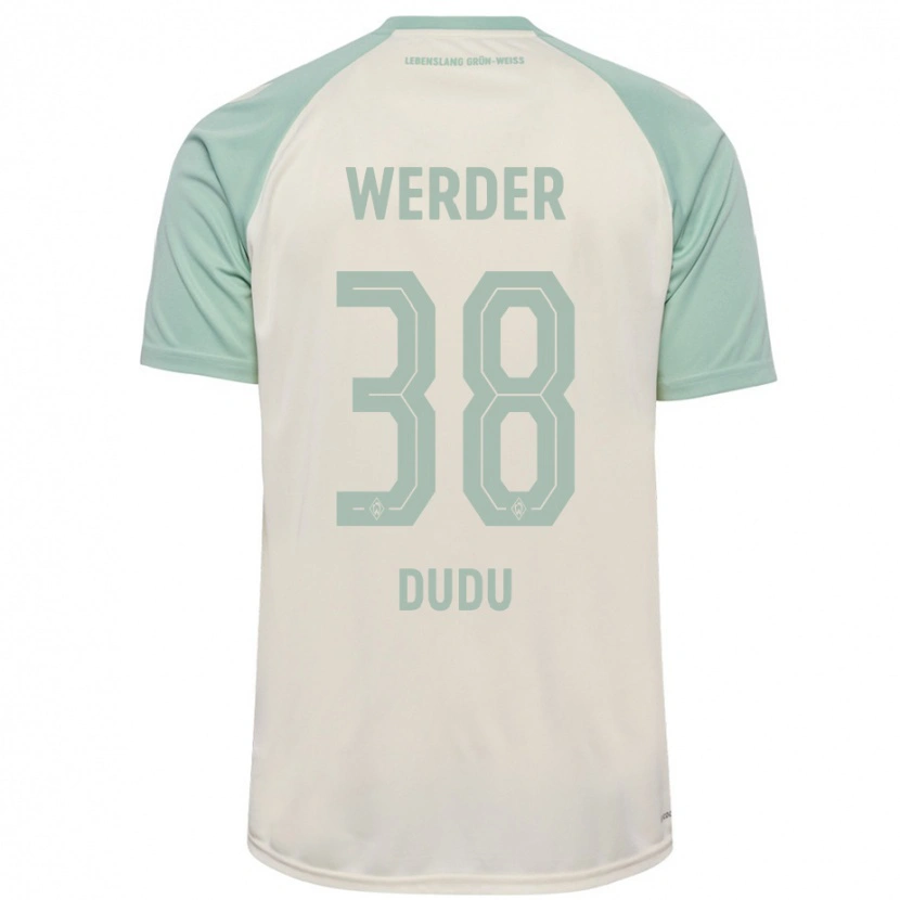 Danxen Kinder Dudu #38 Cremeweiß Hellgrün Auswärtstrikot Trikot 2024/25 T-Shirt Schweiz