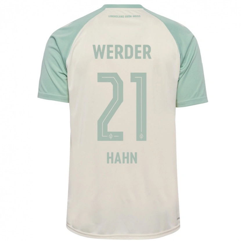 Danxen Kinder Chiara Hahn #21 Cremeweiß Hellgrün Auswärtstrikot Trikot 2024/25 T-Shirt Schweiz