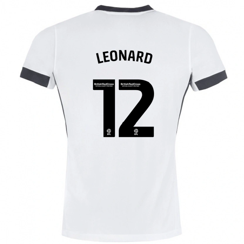 Danxen Kinder Marc Leonard #12 Weiß Schwarz Auswärtstrikot Trikot 2024/25 T-Shirt Schweiz