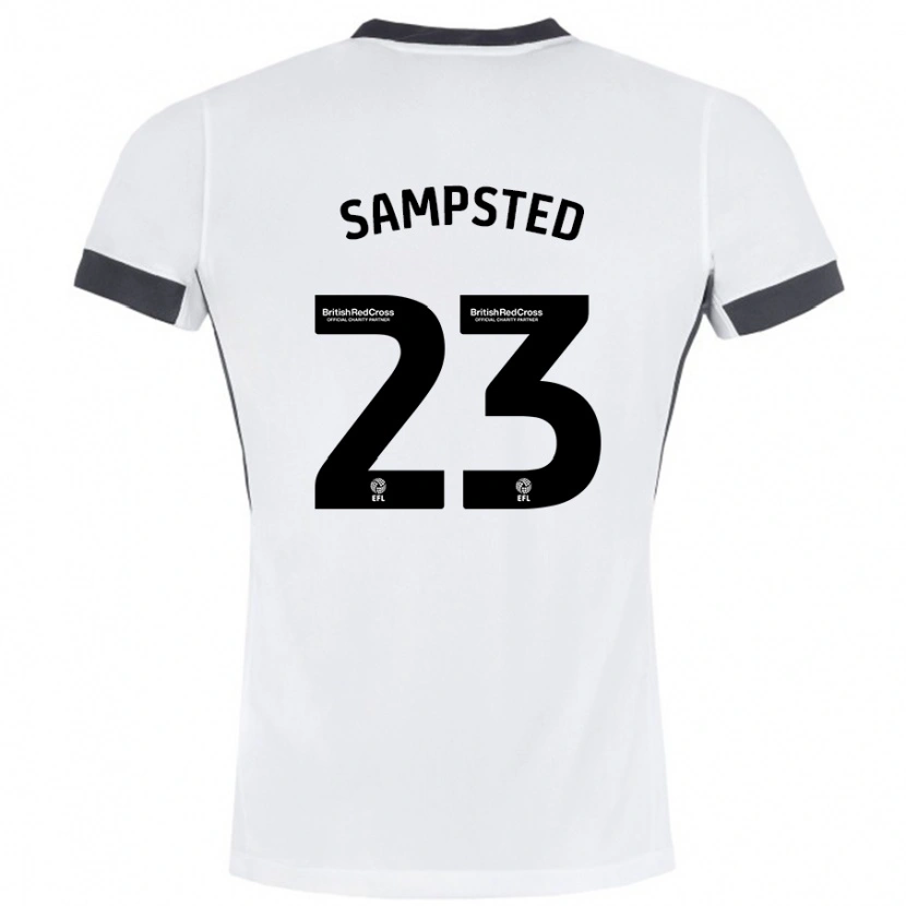 Danxen Kinder Alfons Sampsted #23 Weiß Schwarz Auswärtstrikot Trikot 2024/25 T-Shirt Schweiz