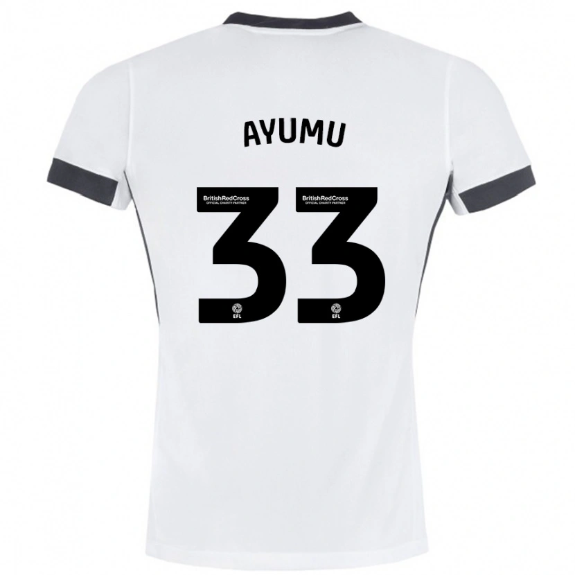 Danxen Kinder Ayumu Yokoyama #33 Weiß Schwarz Auswärtstrikot Trikot 2024/25 T-Shirt Schweiz