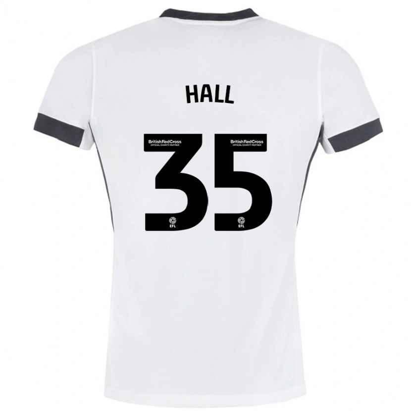 Danxen Kinder George Hall #35 Weiß Schwarz Auswärtstrikot Trikot 2024/25 T-Shirt Schweiz