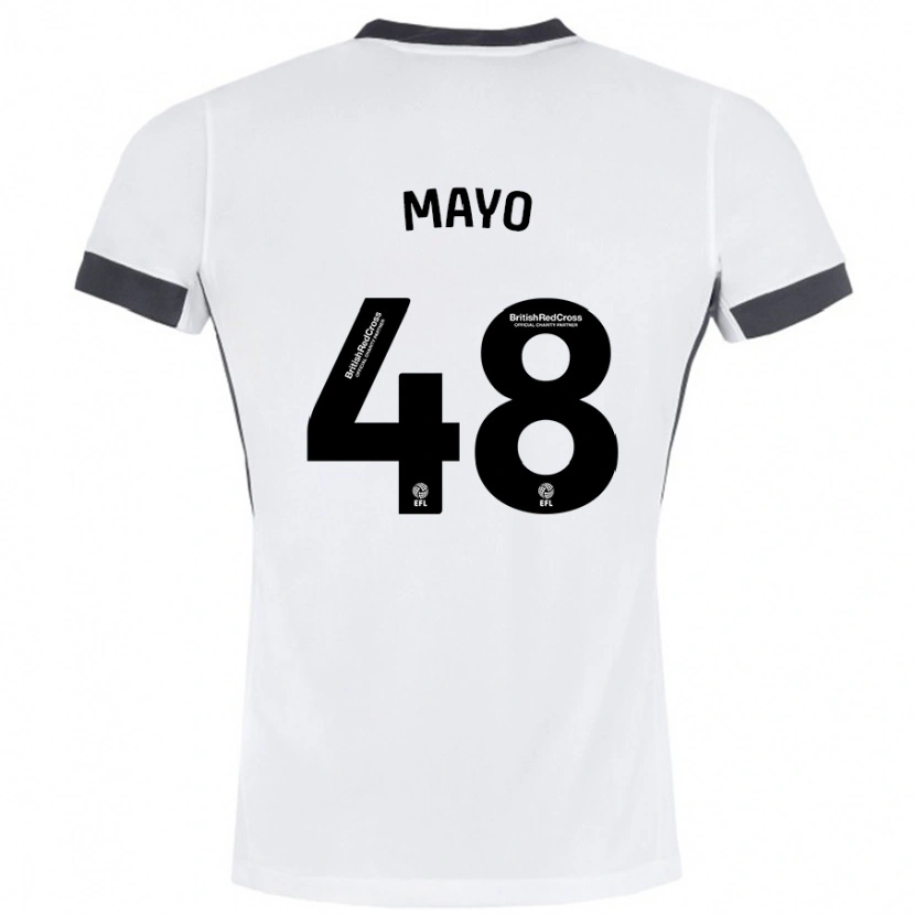 Danxen Kinder Bradley Mayo #48 Weiß Schwarz Auswärtstrikot Trikot 2024/25 T-Shirt Schweiz