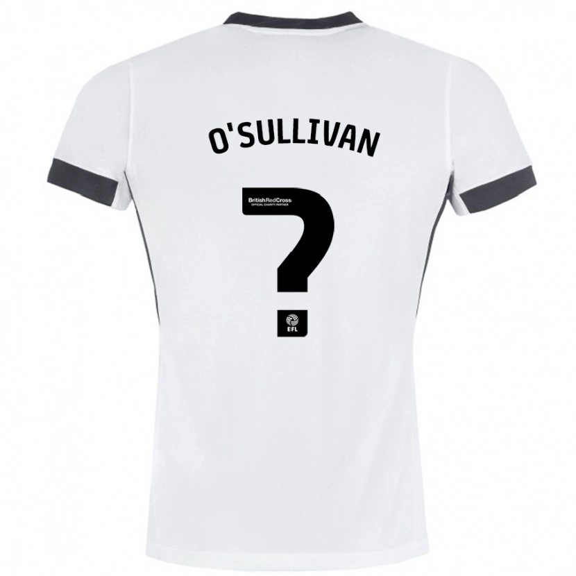 Danxen Kinder William O'sullivan #0 Weiß Schwarz Auswärtstrikot Trikot 2024/25 T-Shirt Schweiz