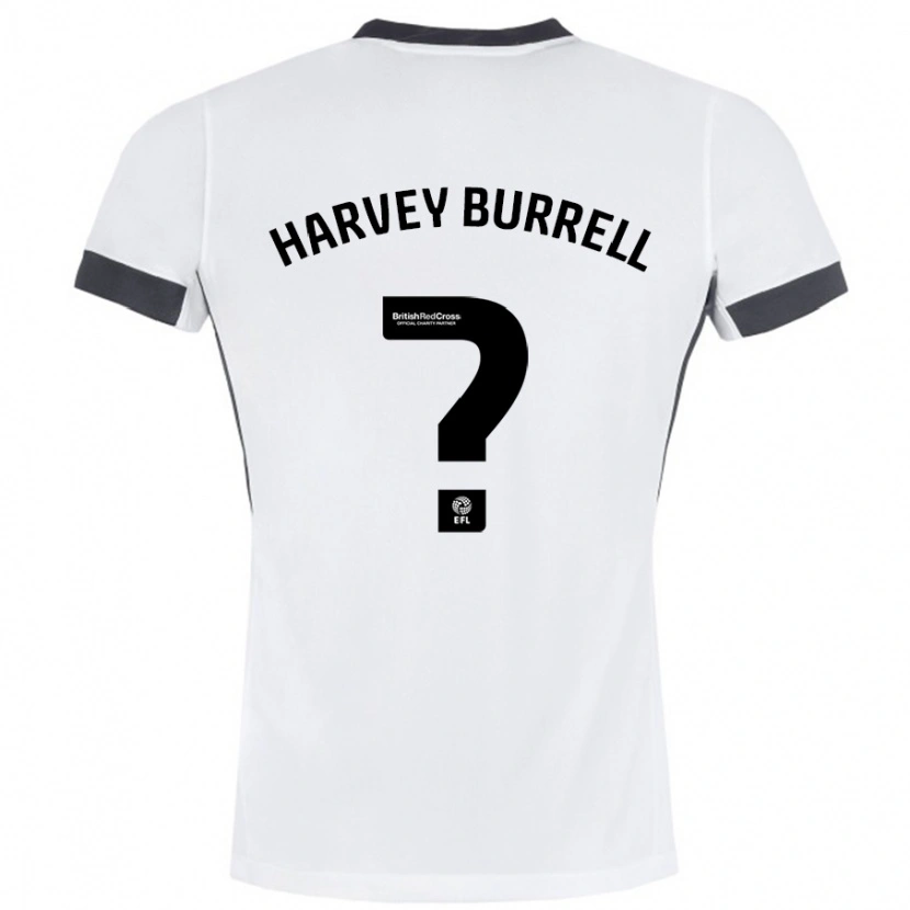 Danxen Kinder William Harvey Burrell #0 Weiß Schwarz Auswärtstrikot Trikot 2024/25 T-Shirt Schweiz