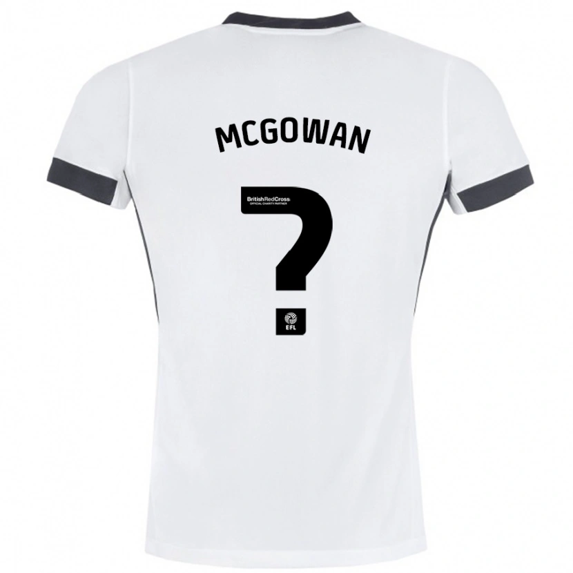 Danxen Kinder Tegan Mcgowan #0 Weiß Schwarz Auswärtstrikot Trikot 2024/25 T-Shirt Schweiz