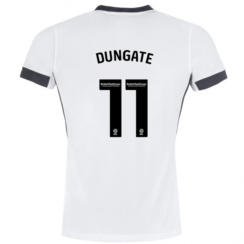 Danxen Kinder Katie Dungate #11 Weiß Schwarz Auswärtstrikot Trikot 2024/25 T-Shirt Schweiz