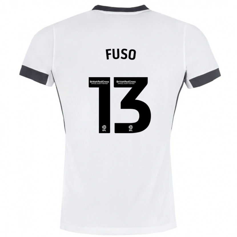 Danxen Kinder Ivana Fuso #13 Weiß Schwarz Auswärtstrikot Trikot 2024/25 T-Shirt Schweiz