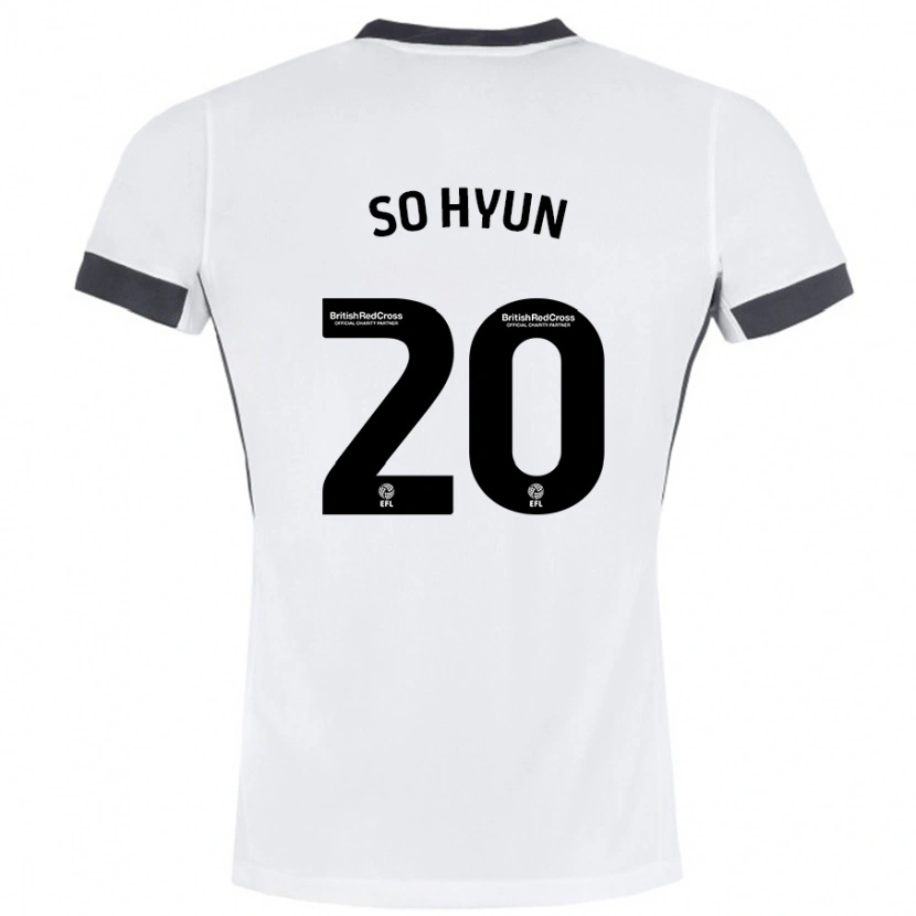 Danxen Kinder Cho So-Hyun #20 Weiß Schwarz Auswärtstrikot Trikot 2024/25 T-Shirt Schweiz