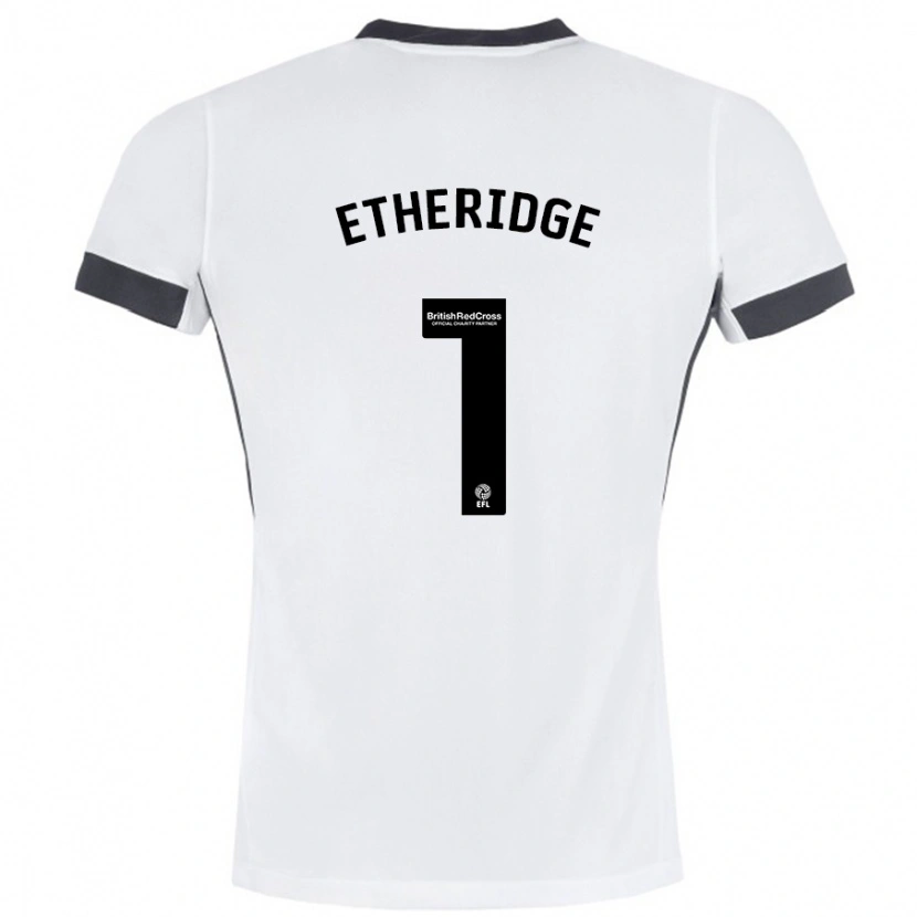 Danxen Kinder Neil Etheridge #1 Weiß Schwarz Auswärtstrikot Trikot 2024/25 T-Shirt Schweiz