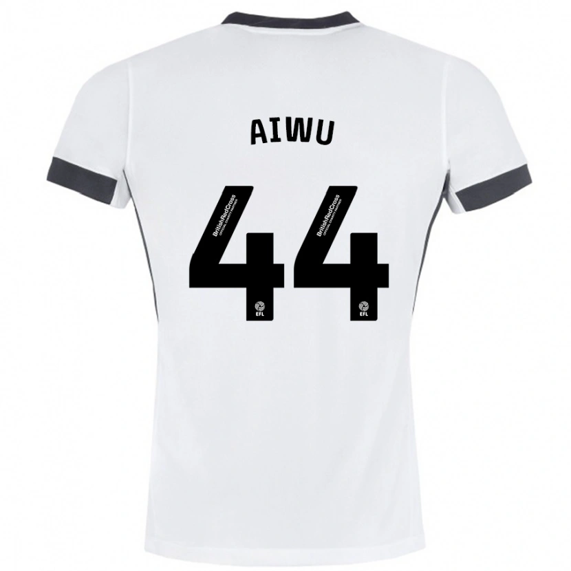 Danxen Kinder Emanuel Aiwu #44 Weiß Schwarz Auswärtstrikot Trikot 2024/25 T-Shirt Schweiz