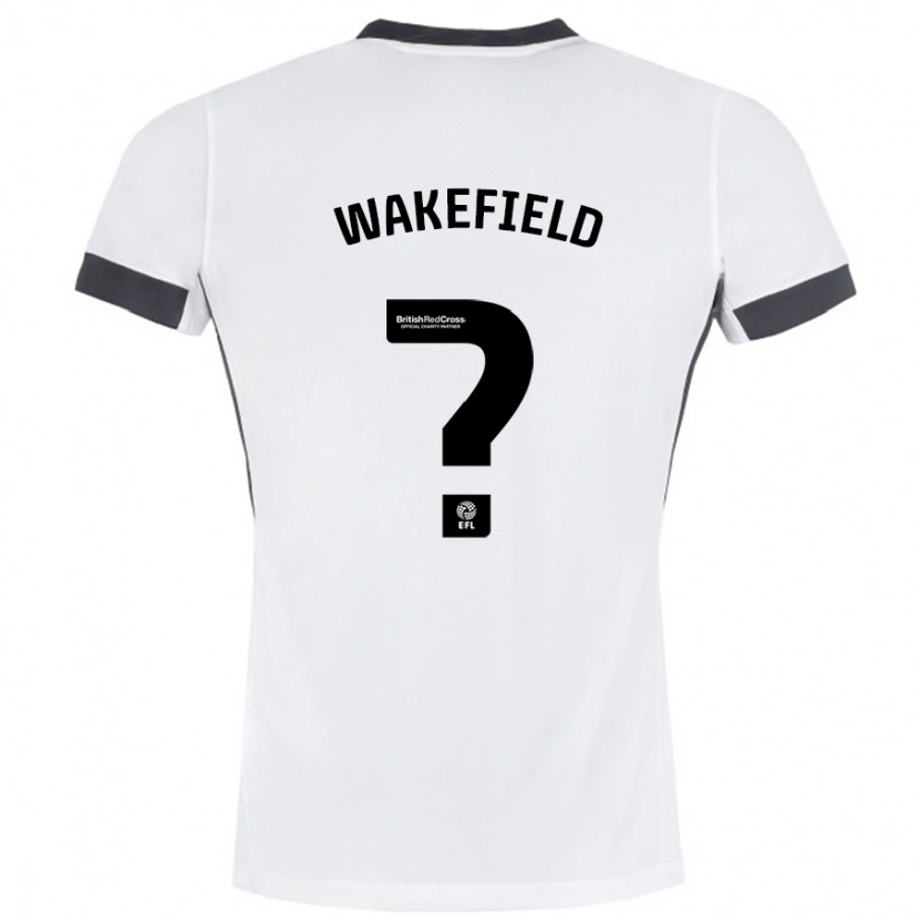 Danxen Kinder Kieran Wakefield #0 Weiß Schwarz Auswärtstrikot Trikot 2024/25 T-Shirt Schweiz