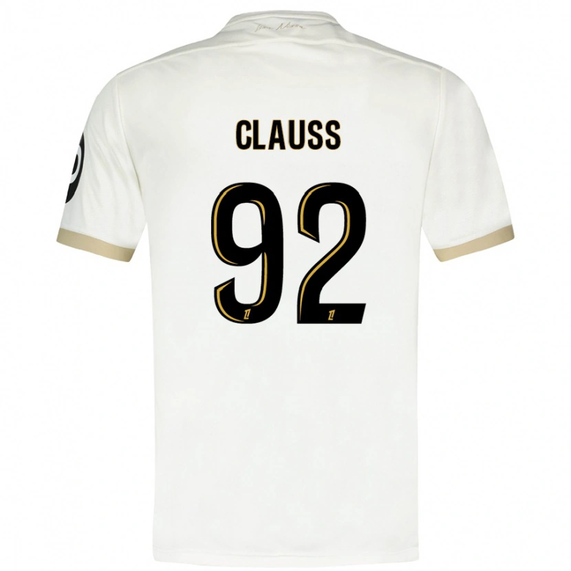 Danxen Kinder Jonathan Clauss #92 Weißgold Auswärtstrikot Trikot 2024/25 T-Shirt Schweiz