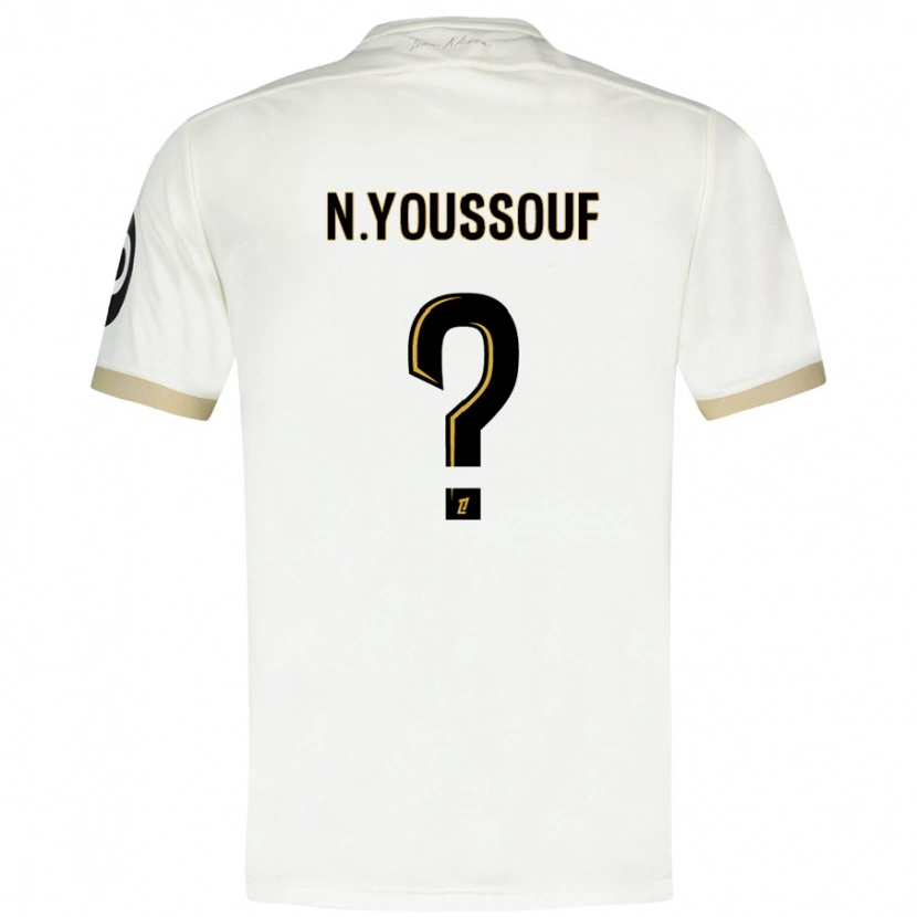 Danxen Kinder Naké Youssouf #0 Weißgold Auswärtstrikot Trikot 2024/25 T-Shirt Schweiz