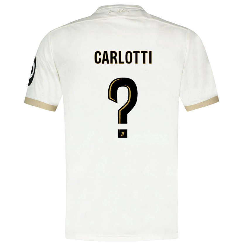 Danxen Kinder Mathis Carlotti #0 Weißgold Auswärtstrikot Trikot 2024/25 T-Shirt Schweiz