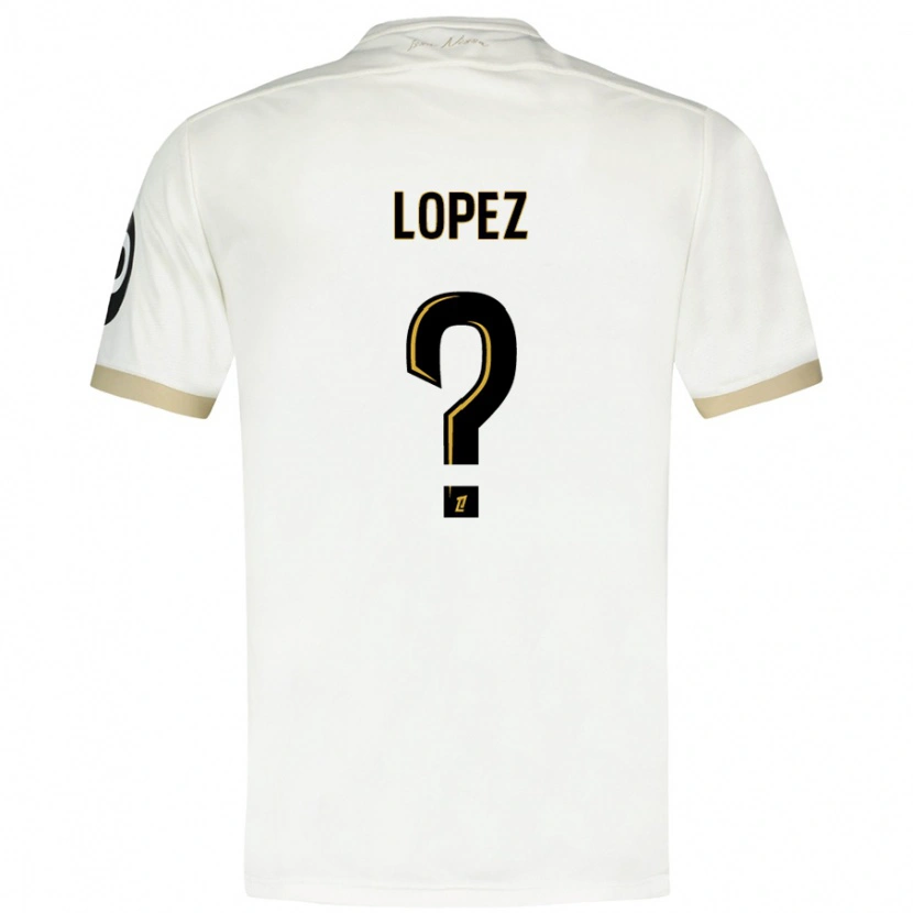 Danxen Kinder Kylian Lopez #0 Weißgold Auswärtstrikot Trikot 2024/25 T-Shirt Schweiz