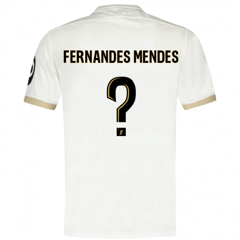 Danxen Kinder Mathis Fernandes Mendes #0 Weißgold Auswärtstrikot Trikot 2024/25 T-Shirt Schweiz